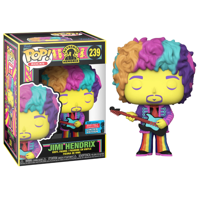Funko Pop! Rocks Jimi Hendrix 239 Exclusivo Original Colecionavel