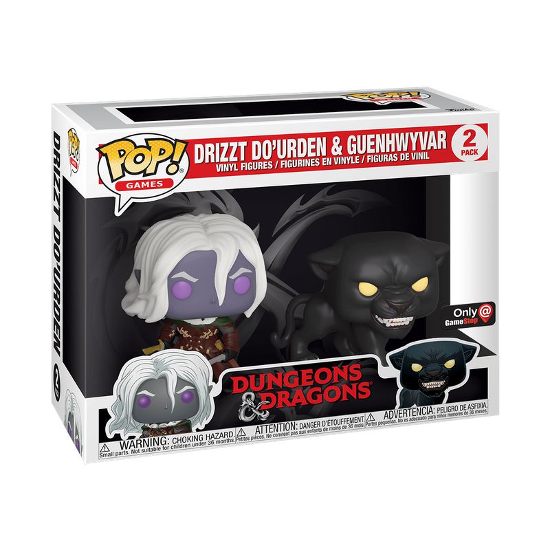 Funko Pop! Dungeons & Dragons Drizzt & Guenhwyvar 2 Pack Original ...