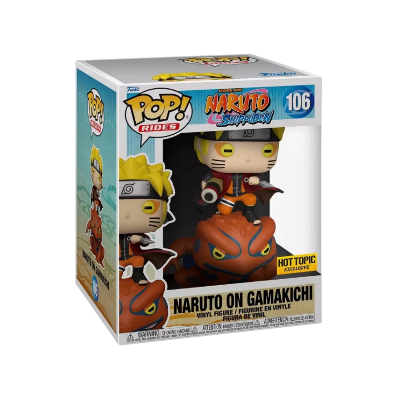 Funko Pop! Rides Naruto Shippuden Naruto On Gamakichi 106 Original