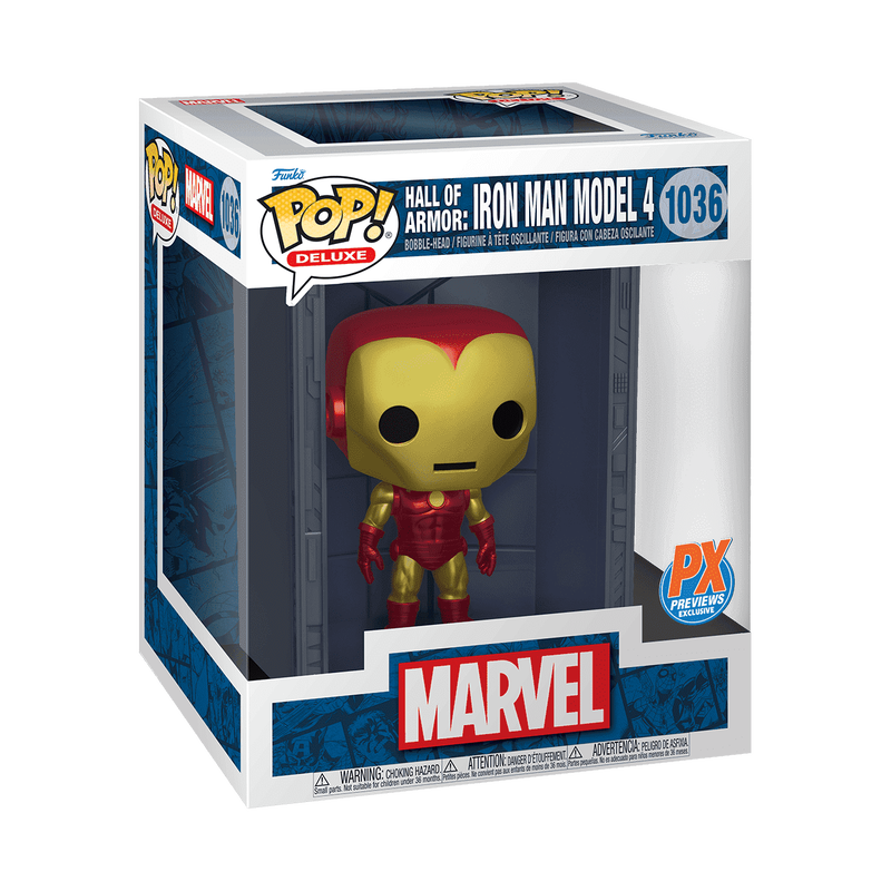 Funko Pop! Deluxe Marvel Hall Of Armor Iron Man Model 4 1036