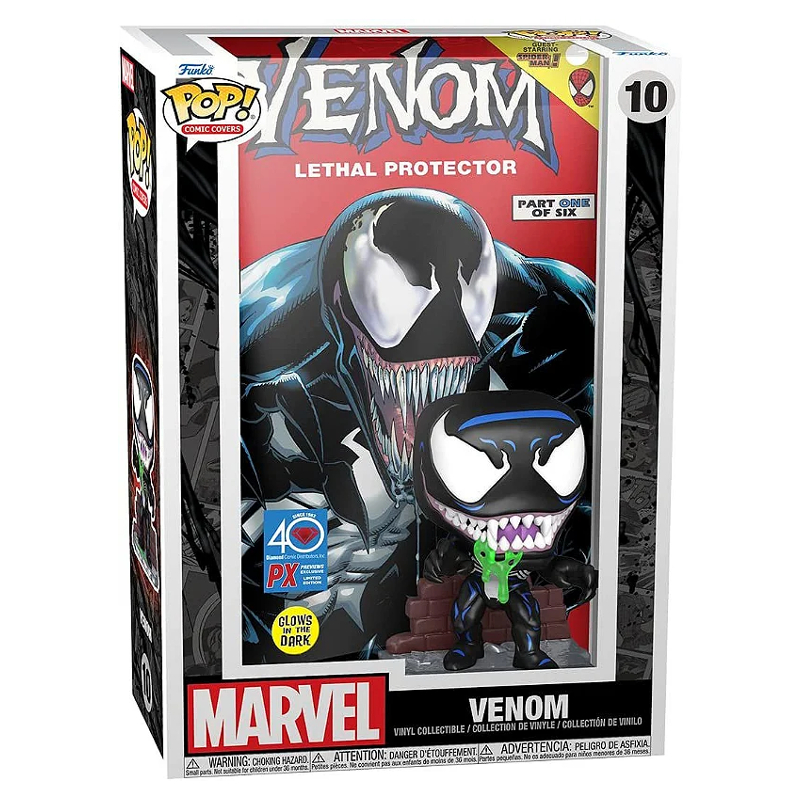Funko Pop! Comic Covers Marvel Venom 10 Exclusivo Glow Original