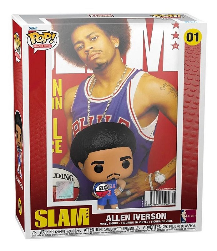 スポーツ funko pop NBA slam Funko Pop! Album Magazine Covers NBA Slam Allen Iverson 01