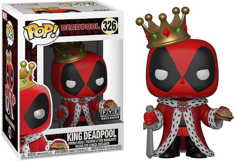 Funko Pop! Deadpool King Deadpool 326 Exclusivo Original - Moça do