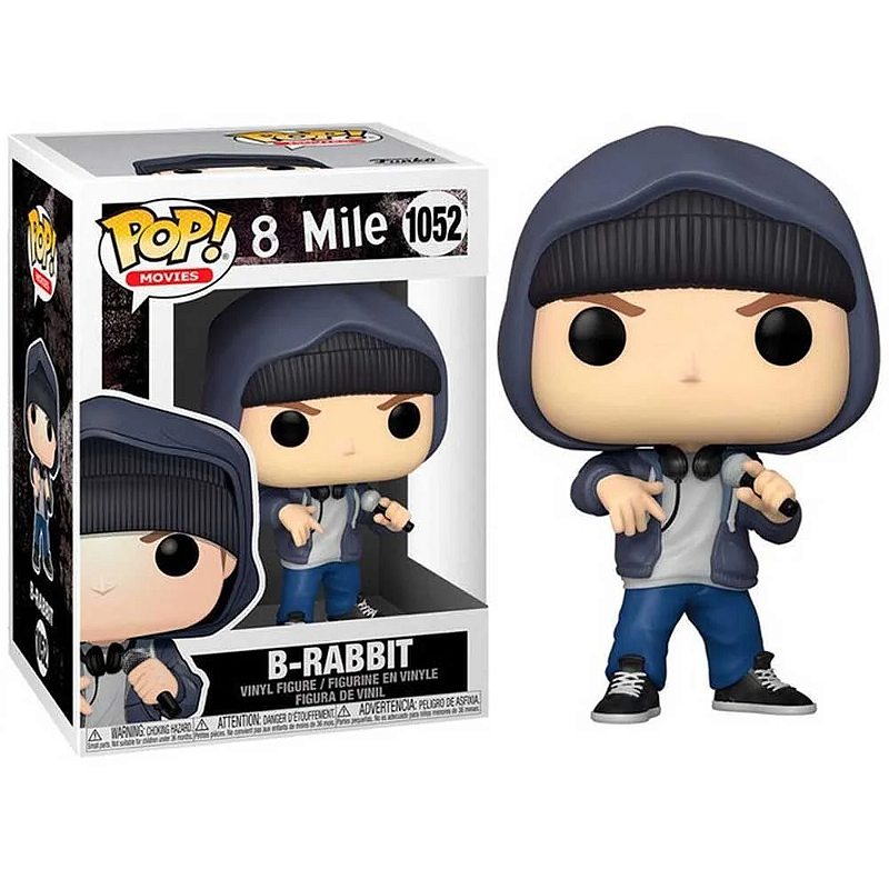 funko pop 8mile EMINEM エミネム Funko Pop! Filme 8-Mile B-Rabbit Eminem 1052 Original Colecionavel