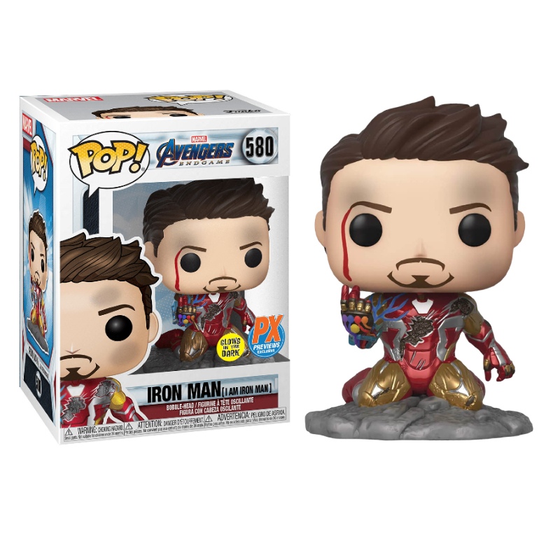 Funko Pop! Marvel Homem de Ferro Iron Man 580 Exclusivo Glow