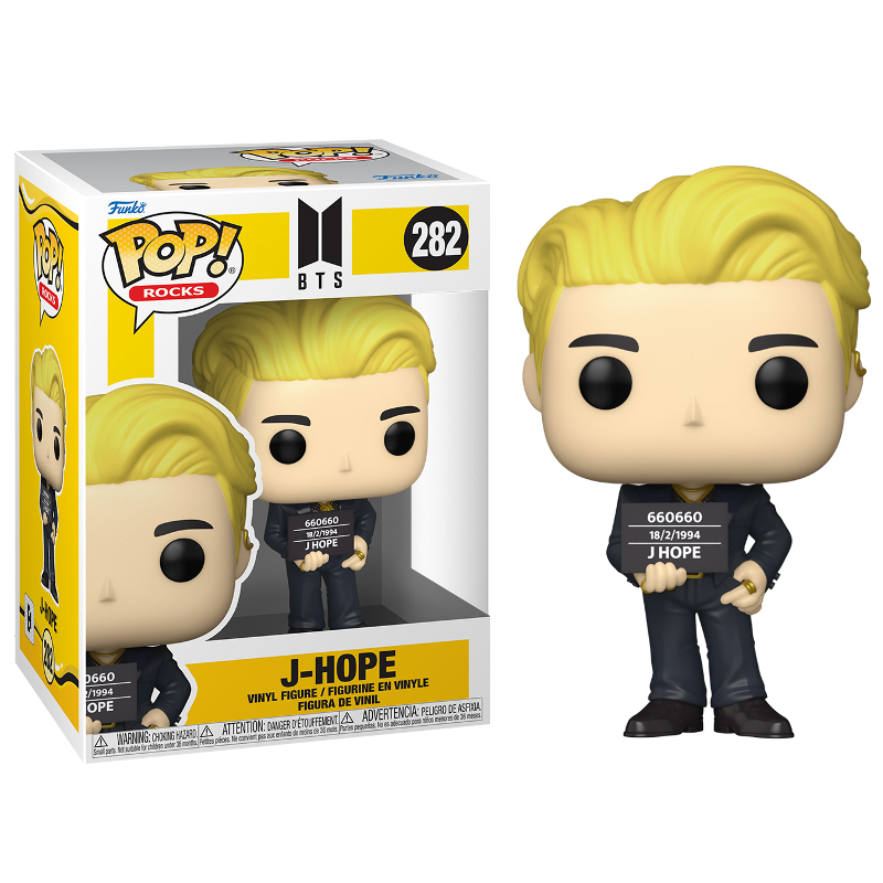 Funko Pop! Rocks BTS J-Hope 282 Original Colecionavel - Moça do
