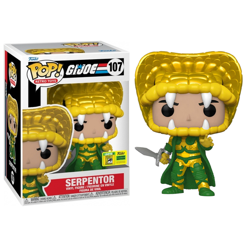 Funko Pop! Retro Toys G.I Joe Serpentor 107 Exclusivo Original