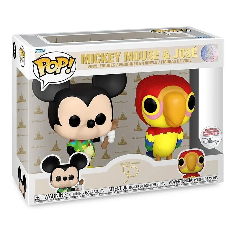 Funko Pop! Disney Mickey Mouse & José 2 Pack Exclusivo Original