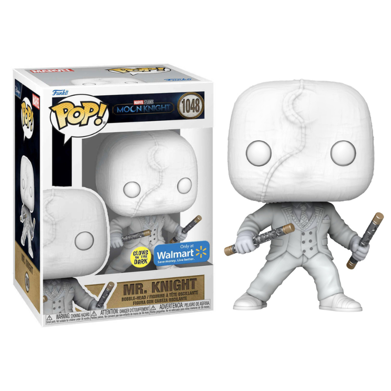 Funko Pop! Moon Knight & Mr. Knight セット Funko Pop! Marvel Moon Mr. Knight 1048 Exclusivo Glow Original