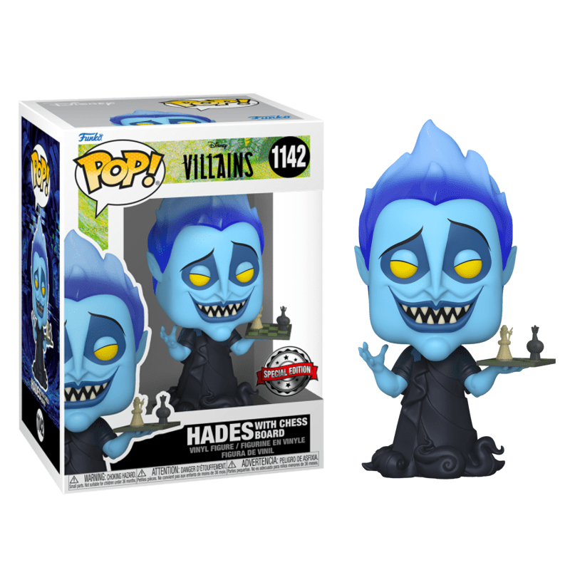 Funko Pop! Disney Villains Hercules Hades With Chess Board 1142
