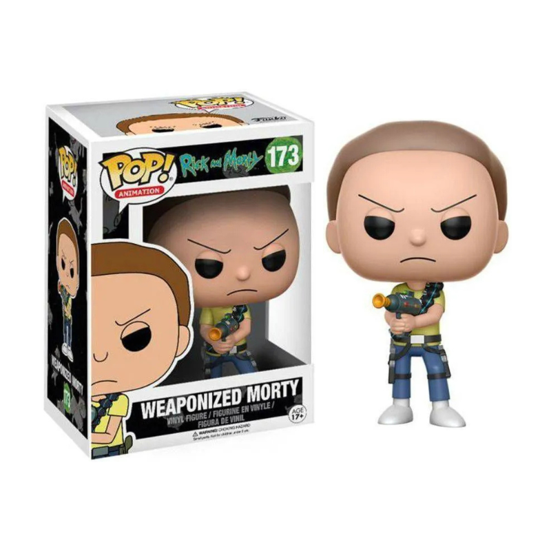 【アメリカ輸入未使用】 Funko pop Rick and Morty 4個 Funko Pop! Animation Rick And Morty Weaponized Morty 173 - Moça do