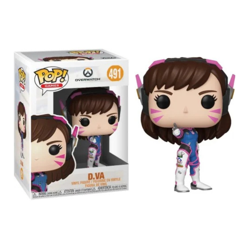 ファンコ Funko Pop! Overwatch D.VA ディーバ 限定 Funko Pop! Games Overwatch D.va 491 Original Colecionavel - Moça
