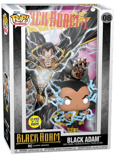 Funko Pop! Album Dc Comics Adão Negro Black Adam 08 Exclusivo Glow