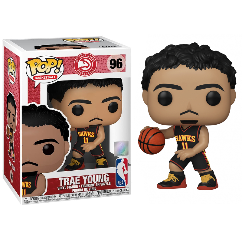 スポーツ Funko Pop! Trae Young #146 Atlanta Hawks Funko Pop! Basketball Trae Young 96 Exclusivo Original