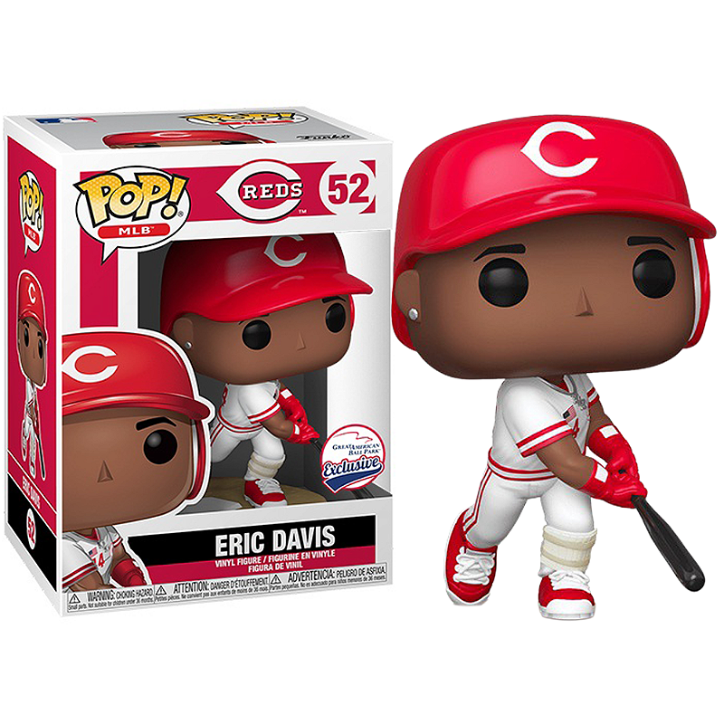 Funko Pop! MLB Baseball Eric Davis 52 Original Boneco Colecionavel