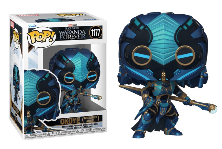 Funko Pop! Black Panther Wakanda Forever Okoye Midnighy Angel 1177
