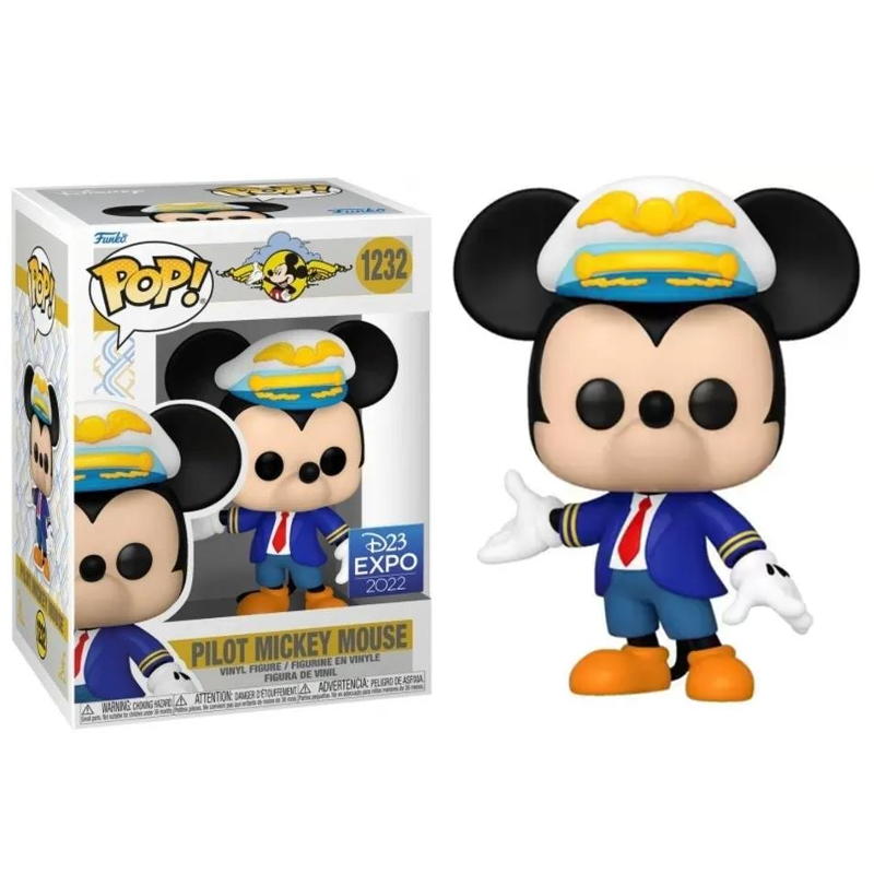 Funko Pop! Disney Pilot Mickey Mouse 1232 Exclusivo Original