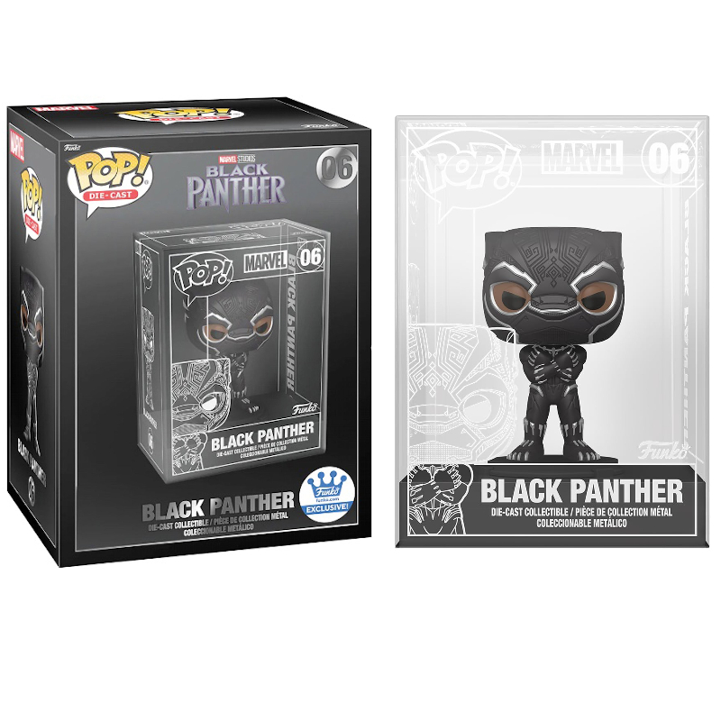 Funko Pop! Die-Cast Marvel Black Panther 06 Exclusivo Original