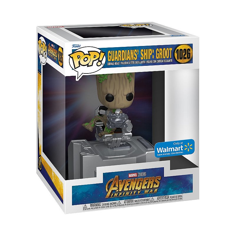 Funko Pop ! Marvel Os Vingadores Guerra Infinita Guardians Ship Groot 1026 Exclusivo