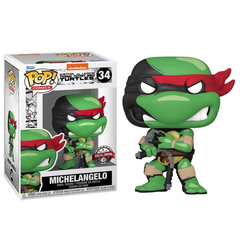 Funko Pop! Tartarugas Ninja Teenage Mutant Ninja Turtles Raphael 31 - Moça  do Pop - Funko Pop é aqui!