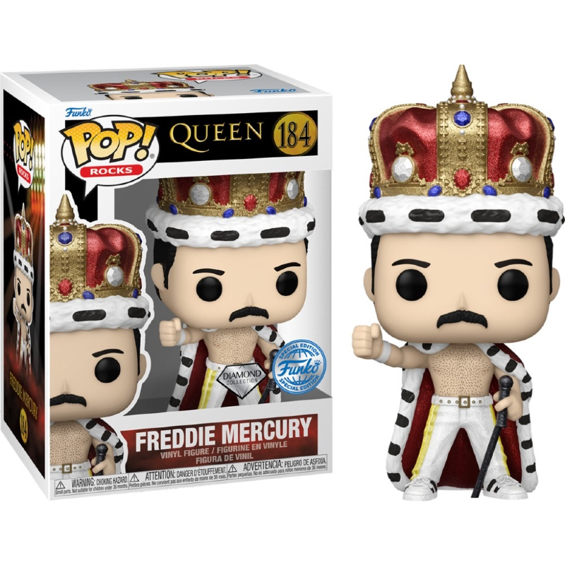 Funko Pop! Rocks Queen Freddie Mercury 184 Exclusivo Diamond