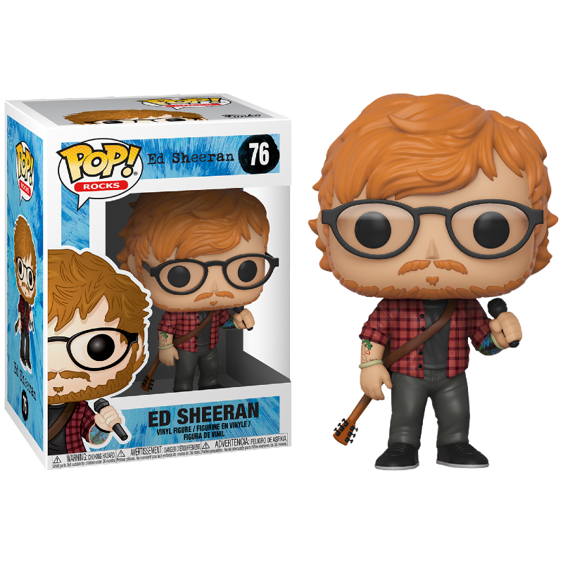 Funko Pop! Rocks Ed Sheeran 76 Original Colecionavel - Moça do Pop