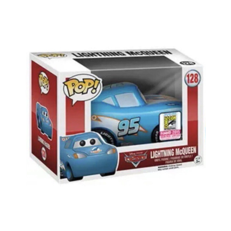 美品 FUNKO POP カーズ ライトニング マックイーン 128 希少 レア Funko Pop! Filme Disney Carros Cars Lightning McQueen 128