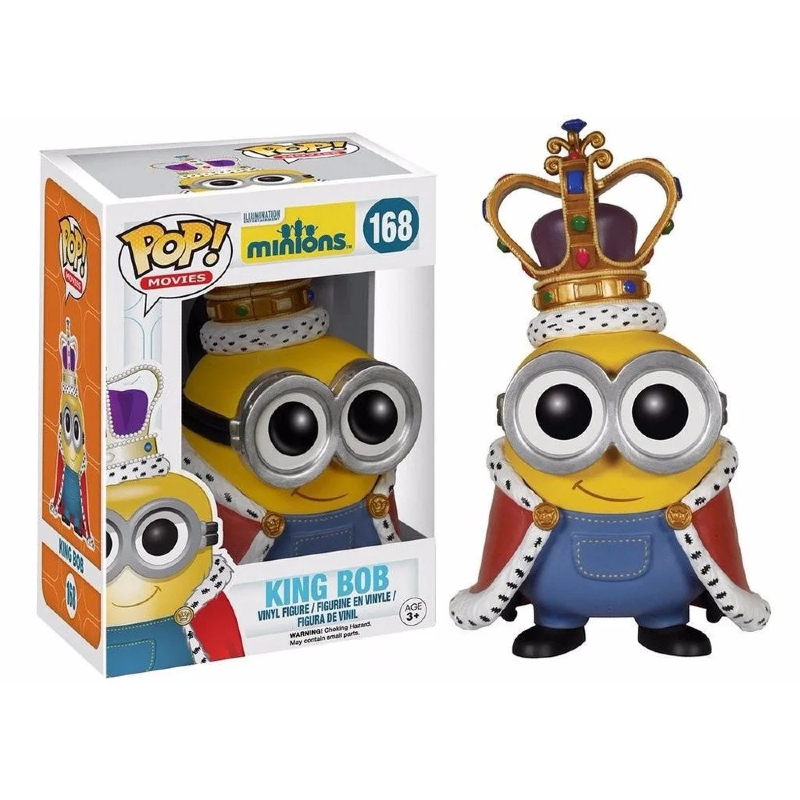 FUNKO ファンコ POP ミニオン キングボブ Funko Pop! Animation Minions King Bob 168 Original Colecionavel