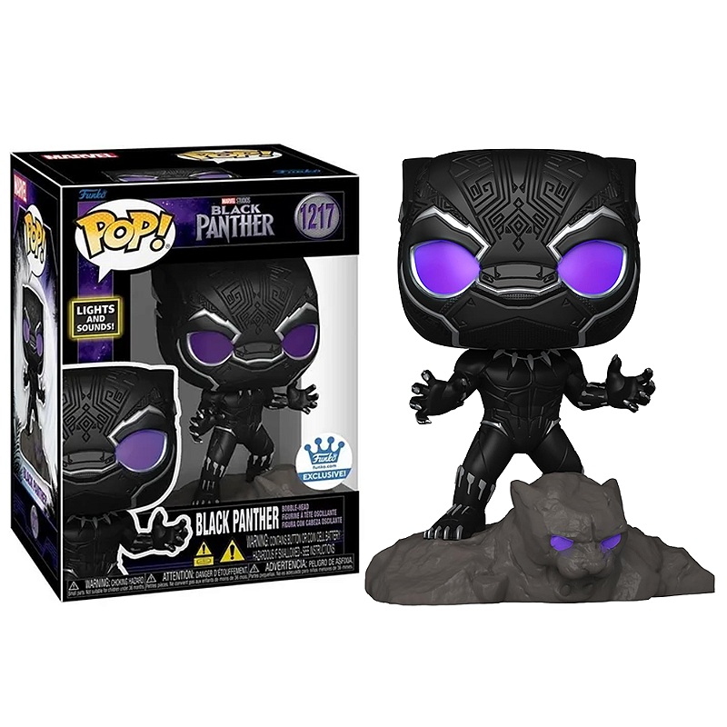 Funko Pop! Marvel Pantera Negra Black Panther 1217 Exclusivo Luz e