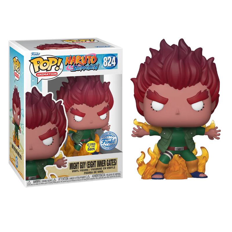 Funko Pop! Animation Naruto Shippuden Might Guy 824 Exclusivo Glow