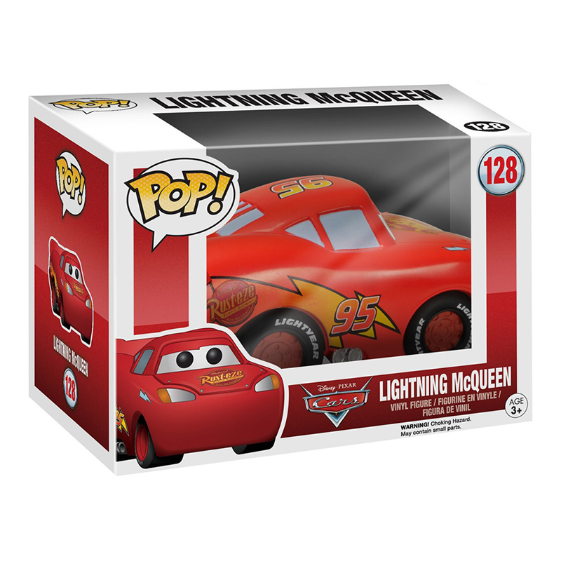 美品 FUNKO POP カーズ ライトニング マックイーン 128 希少 レア Funko Pop! Filme Disney Carros Cars Lightning Mcqueen 128 Original