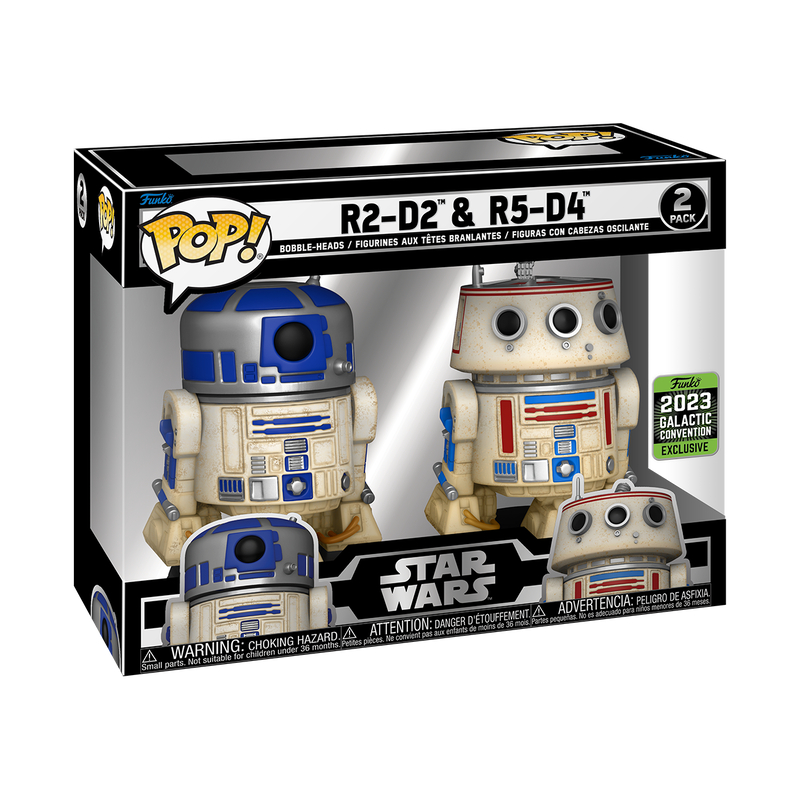 Funko Pop Star Wars R2 D2 & R5 D4 2 Pack Exclusivo Original