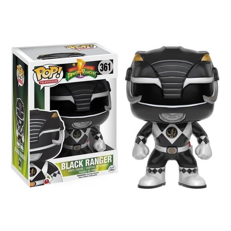 Funko Pop! Television Power Rangers Black Ranger 361 Original