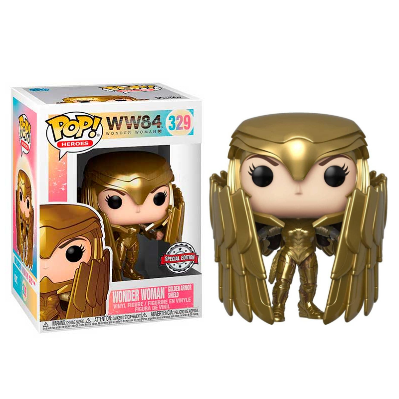 Funko Pop! Heroes DC Wonder Woman Golden Armor Shield 329