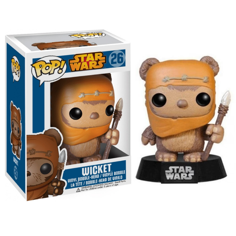 Funko Pop! Star Wars Wicket 26 Original Boneco Colecionavel - Moça
