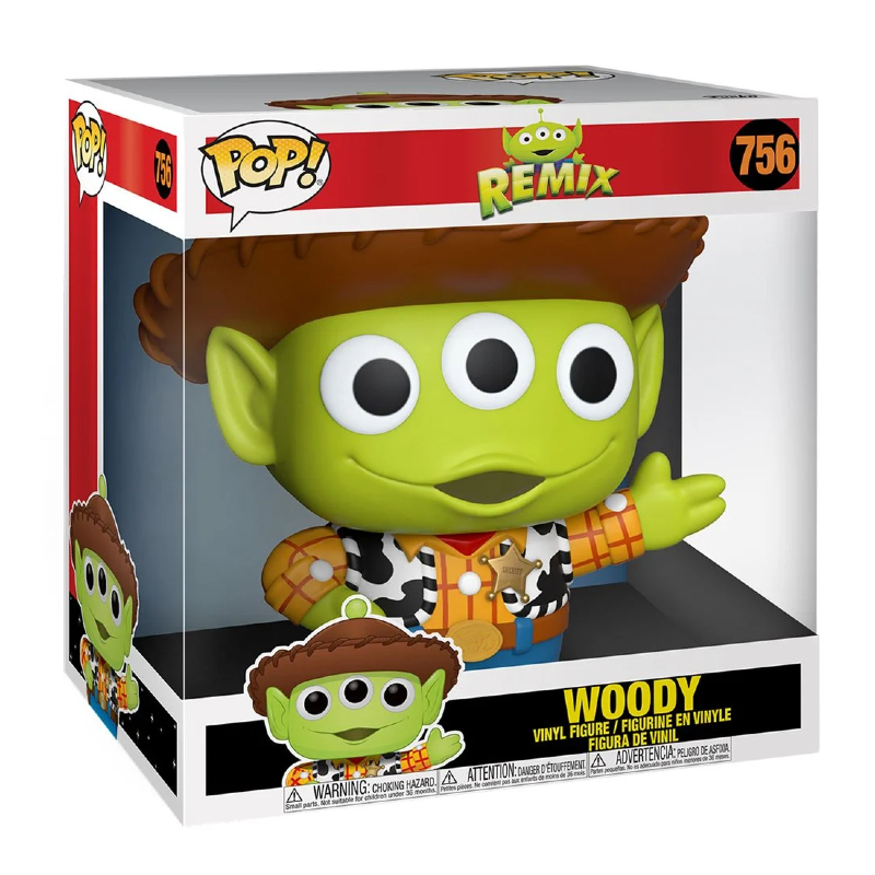Funko Pop! Disney Toy Story Remix Woody 756 10 Polegadas Original