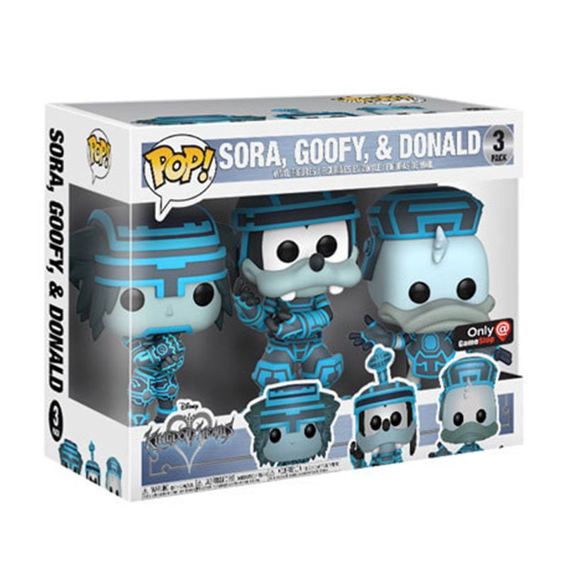 キングダムハーツ　funko POP コミコン　ソラ　ドナルド　グーフィー Funko Pop! King Hearts Sora Goofy Donald 3 Pack Exclusivo Original