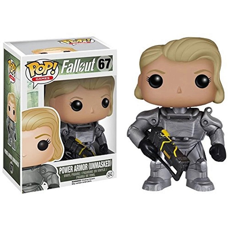Funko Pop! Games Fallout Power Armor Unmasked 67 Original - Moça