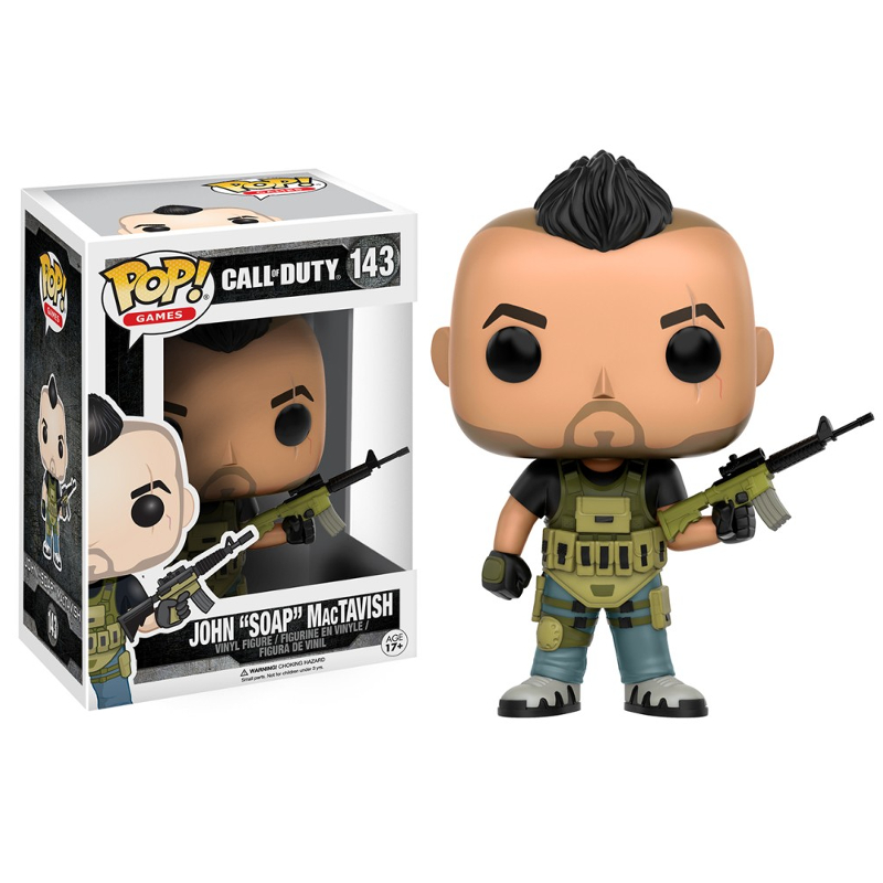 Funko Pop! Games Call Of Duty John Soap Mactavish 143 Original