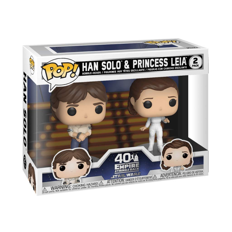 Hallmark : Star Wars™ Han Solo™ and Princess Leia™ Pillow With Sound main image 1