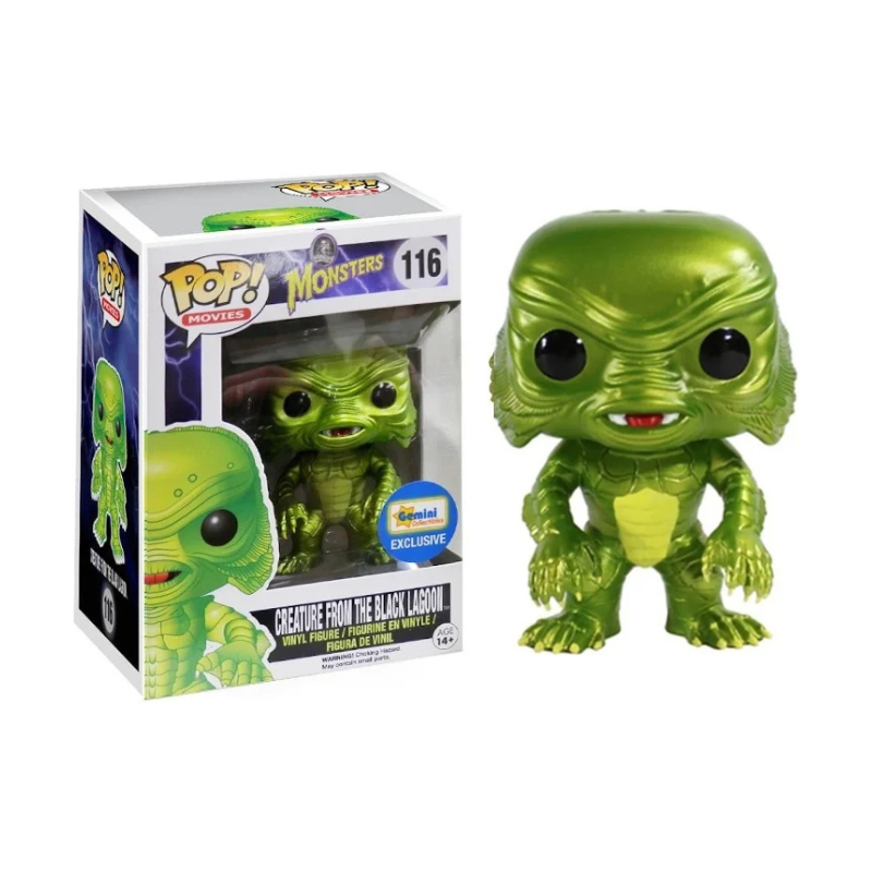 Funko Pop! Filme Monstros Creature From The Black Lagoon 116 Exclusivo Metallic