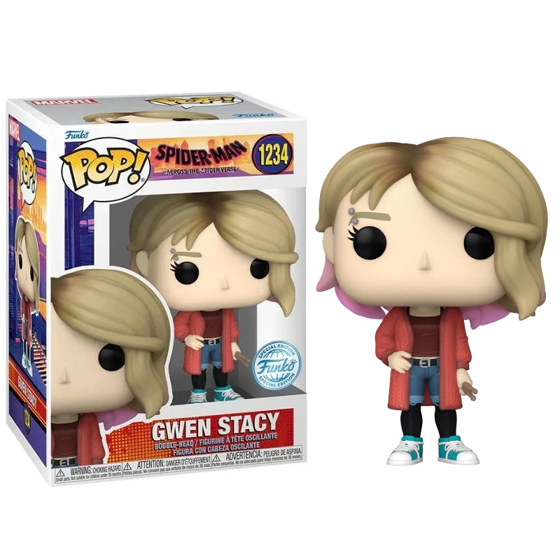 Funko Pop! Spider Man Gwen Stacy 1234 Original Colecionavel - Moça