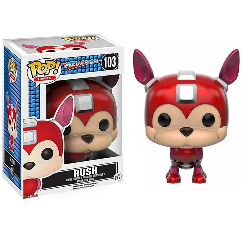 Funko Pop! Games Mega Man Rush 103 Original Colecionavel - Moça do