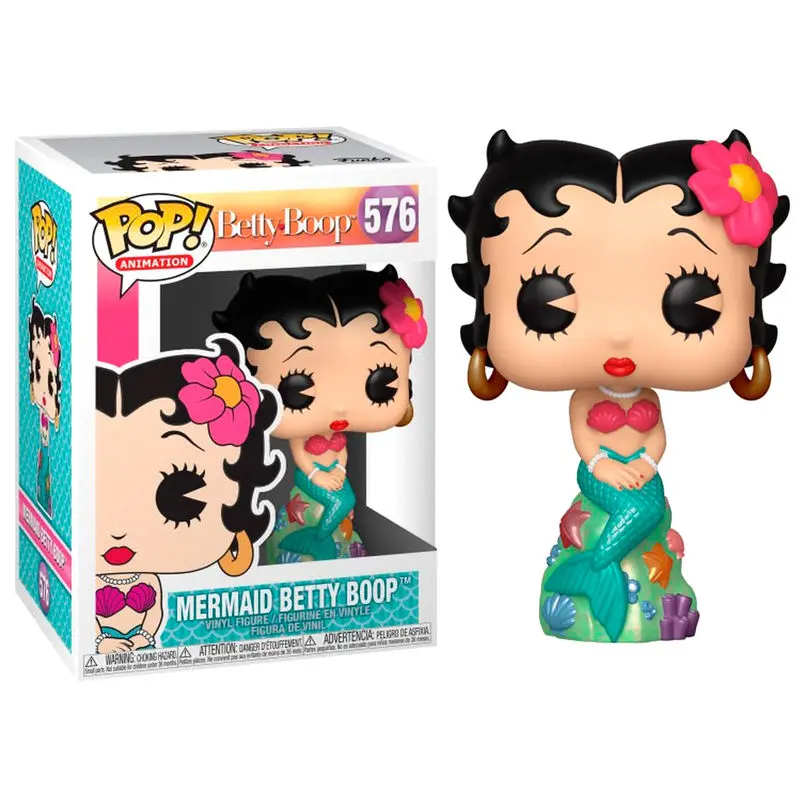 Funko Pop! Animation Mermaid Betty Boop 576 Original Colecionavel
