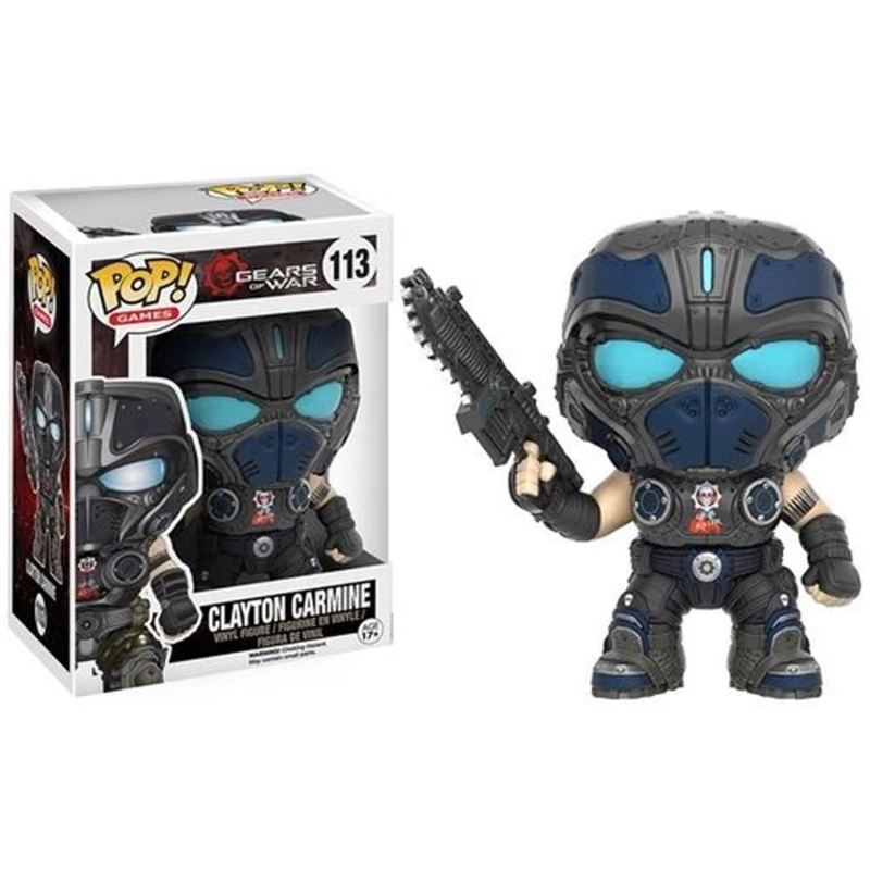 Funko Pop! Games Gears Of War Clayton Carmine 113 Original - Moça