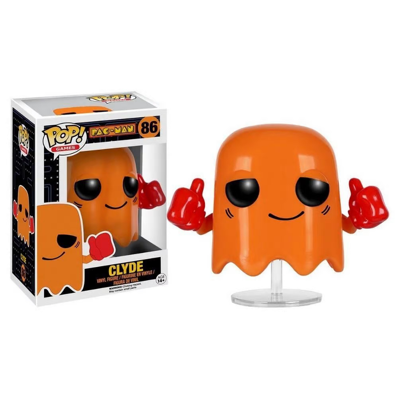 Funko Pop! Games Pac-Man Clyde 86 Original Boneco Colecionavel