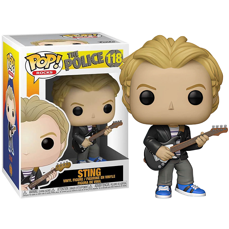 Funko Pop! Rocks The Police Sting 118 Original Colecionavel - Moça