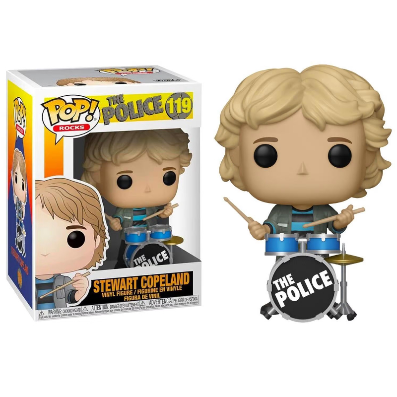 Funko Pop! Rocks The Police Stewart Copeland 119 Original - Moça
