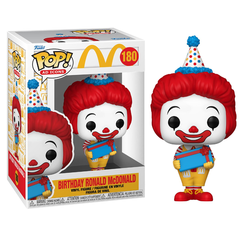 Funko Pop! Ad Icons McDonalds Birthday Ronald Mc Donald 180 - Moça
