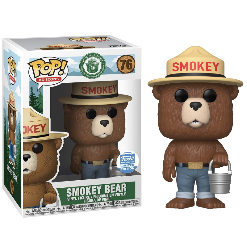 Funko Pop! Icons Official Licensee Smokey Bear 76 Exclusivo